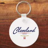 Cleveland Script Sleutelhanger (Voorkant)
