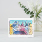 Cleveland Sign North Coast Harbor Postcard Briefkaart (Staand voorkant)