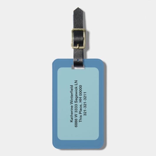 Cleveland Skyline Abstracte kunst Bagagelabel (Voorkant verticaal)