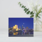Cleveland skyline at night briefkaart (Staand voorkant)
