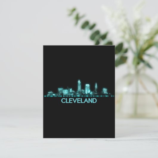Cleveland Skyline Bedankkaart (Staand voorkant)