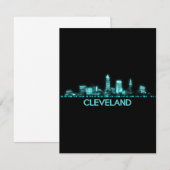 Cleveland Skyline Bedankkaart (Voorkant / Achterkant)