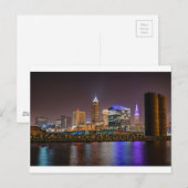 Cleveland Skyline bij nacht Briefkaart (Voorkant / Achterkant)