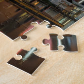 Cleveland Skyline bij nacht Legpuzzel (Zijkant)