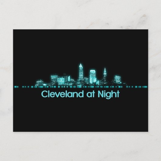 Cleveland Skyline Briefkaart (Voorkant)