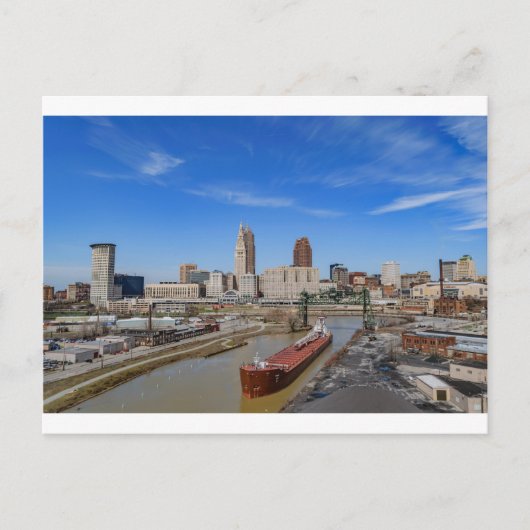 Cleveland Skyline Briefkaart (Voorkant)