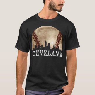 Cleveland Skyline City  honkballiefhebber T-shirt
