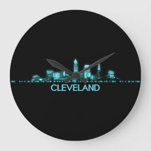 Cleveland Skyline Grote Klok