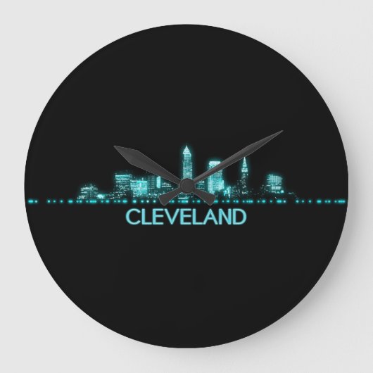 Cleveland Skyline Grote Klok (Voorkant)