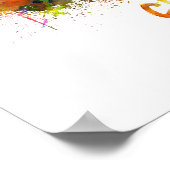 Cleveland skyline in watercolor poster (Hoek)