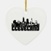 Cleveland Skyline Keramisch Ornament (Voorkant)