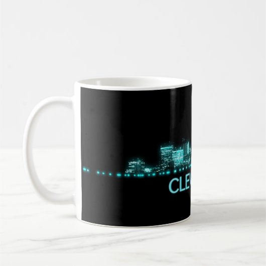 Cleveland Skyline Koffiemok (Links)
