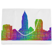 Cleveland skyline large cadeautasje (Voorkant)