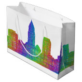 Cleveland skyline large cadeautasje (Achterkant Gekanteld)