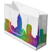 Cleveland skyline large cadeautasje (Voorkant Gekanteld)