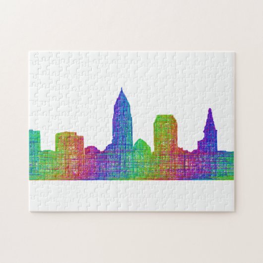 Cleveland skyline legpuzzel (Horizontaal)