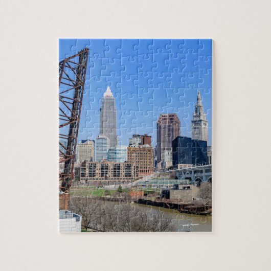 Cleveland Skyline Legpuzzel (Verticaal)