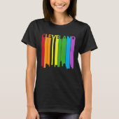 Cleveland Skyline LGBT Pride T-shirt (Voorkant)