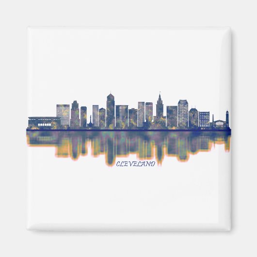 Cleveland Skyline Magneet (Voorkant)