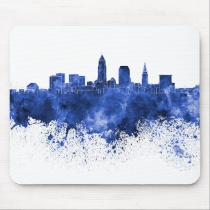 Cleveland skyline muismat