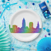 Cleveland skyline papieren bordje (Feest)
