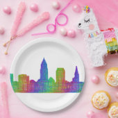 Cleveland skyline papieren bordje (Feest)