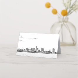 Cleveland Skyline Plaatskarten Plaatskaartje