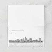 Cleveland Skyline Place Cards Plaatskaartje (Buitenkant ongevouwen)