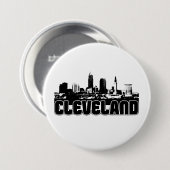 Cleveland Skyline Ronde Button 7,6 Cm (Voorkant /achterkant)