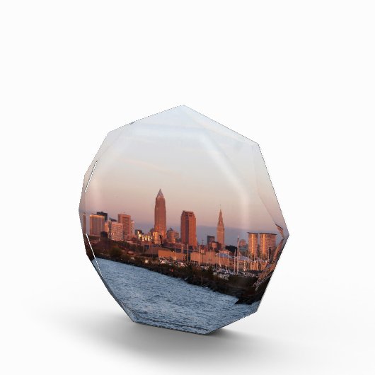 Cleveland Skyline Scene Fotoblokken (Rechts)