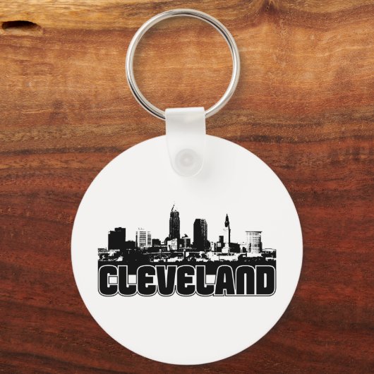 Cleveland Skyline Sleutelhanger (Voorkant)