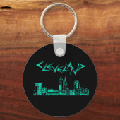Cleveland Skyline Sleutelhanger (Voorkant)