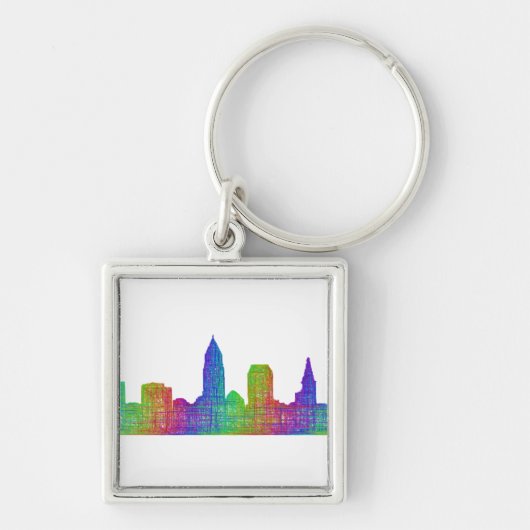 Cleveland skyline sleutelhanger (Voorkant)