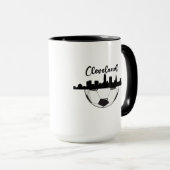 Cleveland Skyline Soccer Mok (Voorkant rechts)