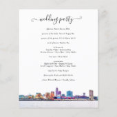 Cleveland Skyline Wedding Program Flyer (Achterkant)
