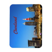 Cleveland Skyline Wine en Gold Magnet Magneet (Verticaal)
