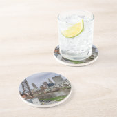 Cleveland Skyline Zandsteen Onderzetter (Zijkant)