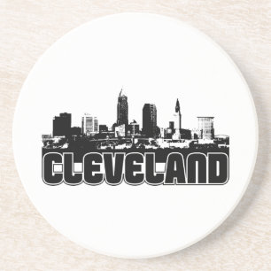 Cleveland Skyline Zandsteen Onderzetter