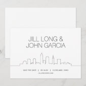 Cleveland Sla de datum op Kaart (Voorkant / Achterkant)