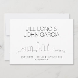 Cleveland Sla de datum op Kaart