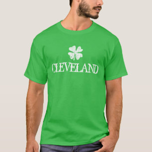 Cleveland St. Patrick's Day-shirt met klavermerk T-shirt