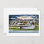 Cleveland Stadium Skyline te Dusk, Cleveland, Ohio Briefkaart (Voorkant / Achterkant)