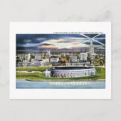 Cleveland Stadium Skyline te Dusk, Cleveland, Ohio Briefkaart (Voorkant)