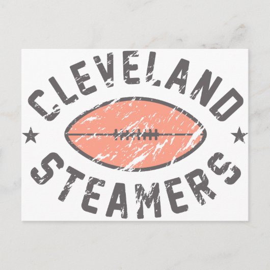 Cleveland Steamers Fantasy Football Briefkaart (Voorkant)