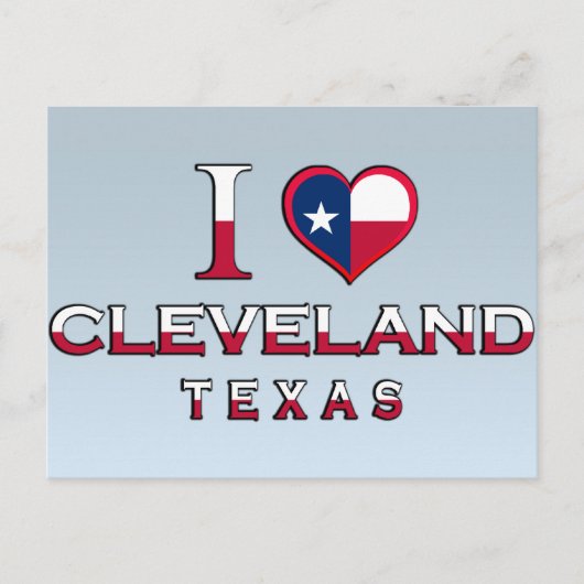 Cleveland, Texas Briefkaart (Voorkant)