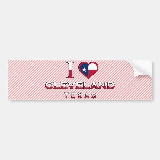Cleveland, Texas Bumpersticker (Voorkant)