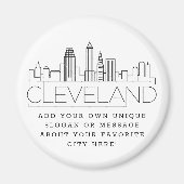 Cleveland ThMED | Aangepast stadsbericht of slogan Magneet (Voorkant)