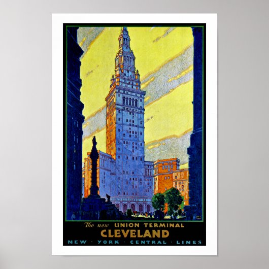 Cleveland ~ Union Terminal Poster (Voorkant)