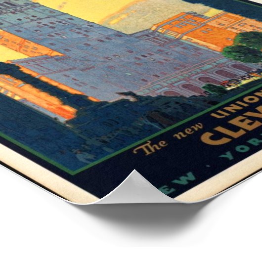 Cleveland Union Terminal Vintage Poster (Hoek)