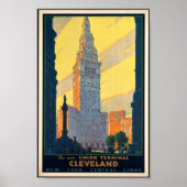 Cleveland Union Terminal Vintage Poster (Voorkant)
